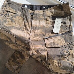 G-Star Camouflage Cargo Pants - Brown and Tan